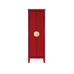 Armoire � 2 portes fabriqu�e � la main en bois de manguier