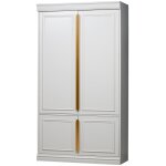 Armoire 2 portes en pin gris Armoire 2 portes en pin gris