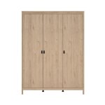 Armoire 3 portes l150 cm - effet chne
