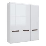 Armoire 3 portes stratifis blanc