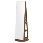 Armoire  bijoux effet bois marron