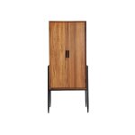 Armoire en bois de sapin marron, 70x40x160 cm