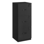 Armoire de bureau avec 3 tiroirs verrouillables pour formats a4 noir