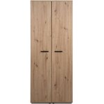 Armoire  chaussures 2 portes effet chne 74 cm