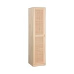 Armoire dressing cannage et effet bois, garde - robe