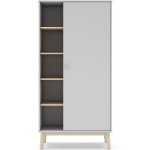 Armoire enfant 1 porte en bois blanc 90 cm Armoire enfant 1 porte en bois blanc 90 cm