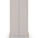 Armoire enfant 2 portes en bois beige 92 cm Armoire enfant 2 portes en bois beige 92 cm