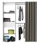 Armoire extensible blanche effet bois