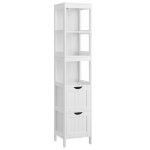 Armoire haute colonne fine 30 x 30 x 141 cm blanc