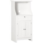 Armoire micro - ondes 2 portes mdf blanc