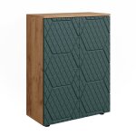 Armoire midisch force dor chne / vert 60x81cm