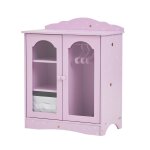 Armoire pour poupe avec 3 cintres, 52. 7 cm, rose