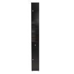 Armoire de rangement 5 �tages 1 tiroir et 2 portes effet bois noir