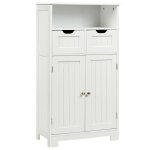Armoires de rangement utilitaire sur pied en bois crème 60x30x109 cm Armoires de rangement utilitaire sur pied en bois crème 60x30x109 cm