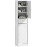 Armoire salle de bain colonne panneau de particules blanc