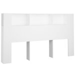 Armoire de tte de lit bois blanc 180x18, 5x104, 5 cm