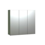 Armoire de toilette 3 portes miroir l90 cm - vert Armoire de toilette 3 portes miroir l90 cm - vert