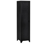 Armoire vestiaire compacte avec 3 tagres en mtal gris