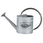 Arrosoir en m�tal effet zinc esprit cottage d�coratif