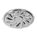 Assiette 12 moules en inox argent