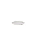 Assiette 24cm en porcelaine blanc cass