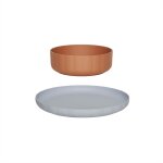 Assiette et bol 14xh5cm