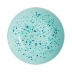 Assiette calotte turquoise d20cm