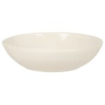Assiette creuse en cramique beige