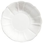 Assiette creuse en faence blanche