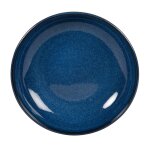 Assiette creuse en faence bleue