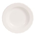 Assiette creuse en grs blanc