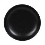 Assiette creuse en grs noir mouchet