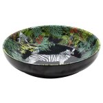 Assiette creuse en mlamine 20 cm avec des motifs jungle