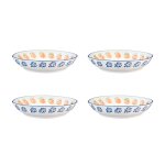 Assiette creuse napoli 21, 5cm - 4 pices - agrume