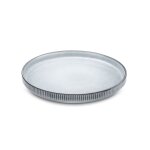 Assiettes dessert en grs gris