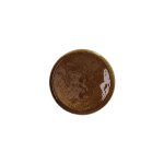 Assiette � dessert en gr�s marron