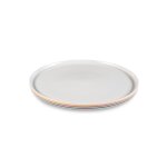 Assiette  dessert en grs multicolore