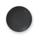 Assiette dessert en grs noir