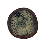Assiette dessert en grs de table vert 21 cm - lot de 6