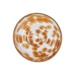 Assiette  dessert marron en verre 15, 6xh2, 2cm