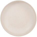 Assiette plate en grès beige Assiette plate en grès beige