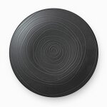 Assiette plate en grs gris