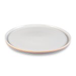 Assiette plate en grs multicolore