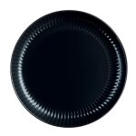 Assiette plate noire 25 cm