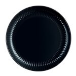 Assiette plate noire 25 cm cottage - luminarc