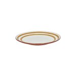 Assiette plate en porcelaine jaune