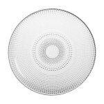 Assiette plate en verre d27cm Assiette plate en verre d27cm