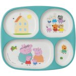 Assiette plateau  compartiments peppa pig