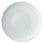 Assiette de pr�sentation en porcelaine de limoges blanc