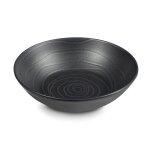 Assiette salade et ptes en grs gris